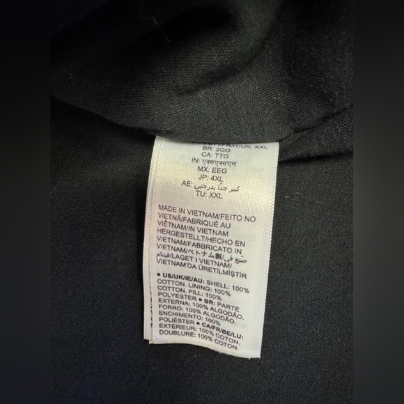 Amazon Essentials NWT Women's Relaxed-Fit Cotton PaddedHome Coat Black Size XXL - Picture 10 of 10